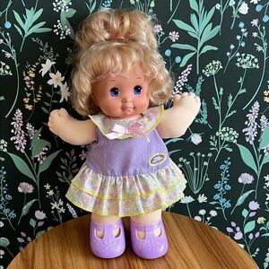 VINTAGE Magic Nursery Baby Toddler soft body doll, Mattel 1980’s childhood